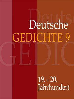 cover image of Deutsche Gedichte 9